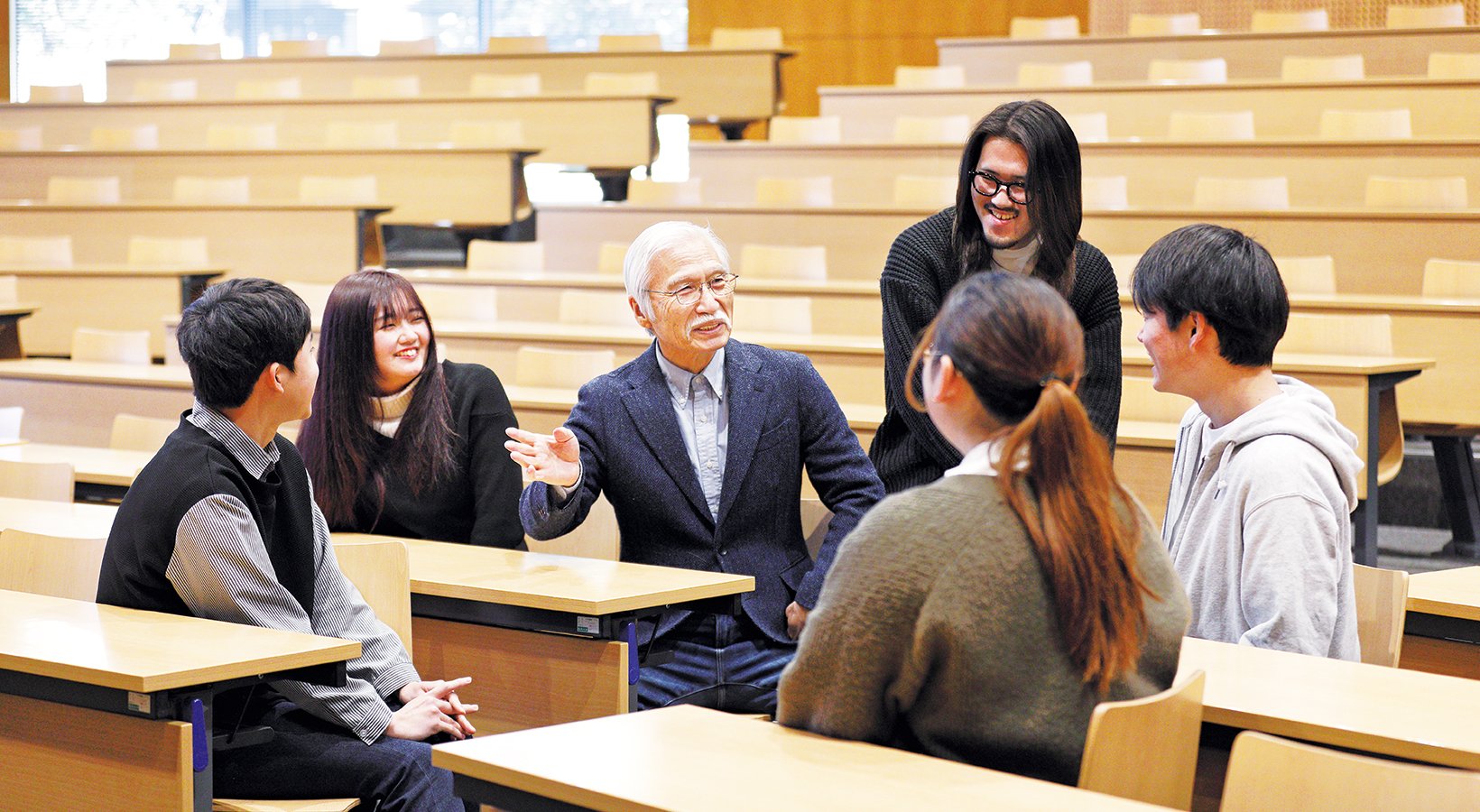 柴崎さんと学生