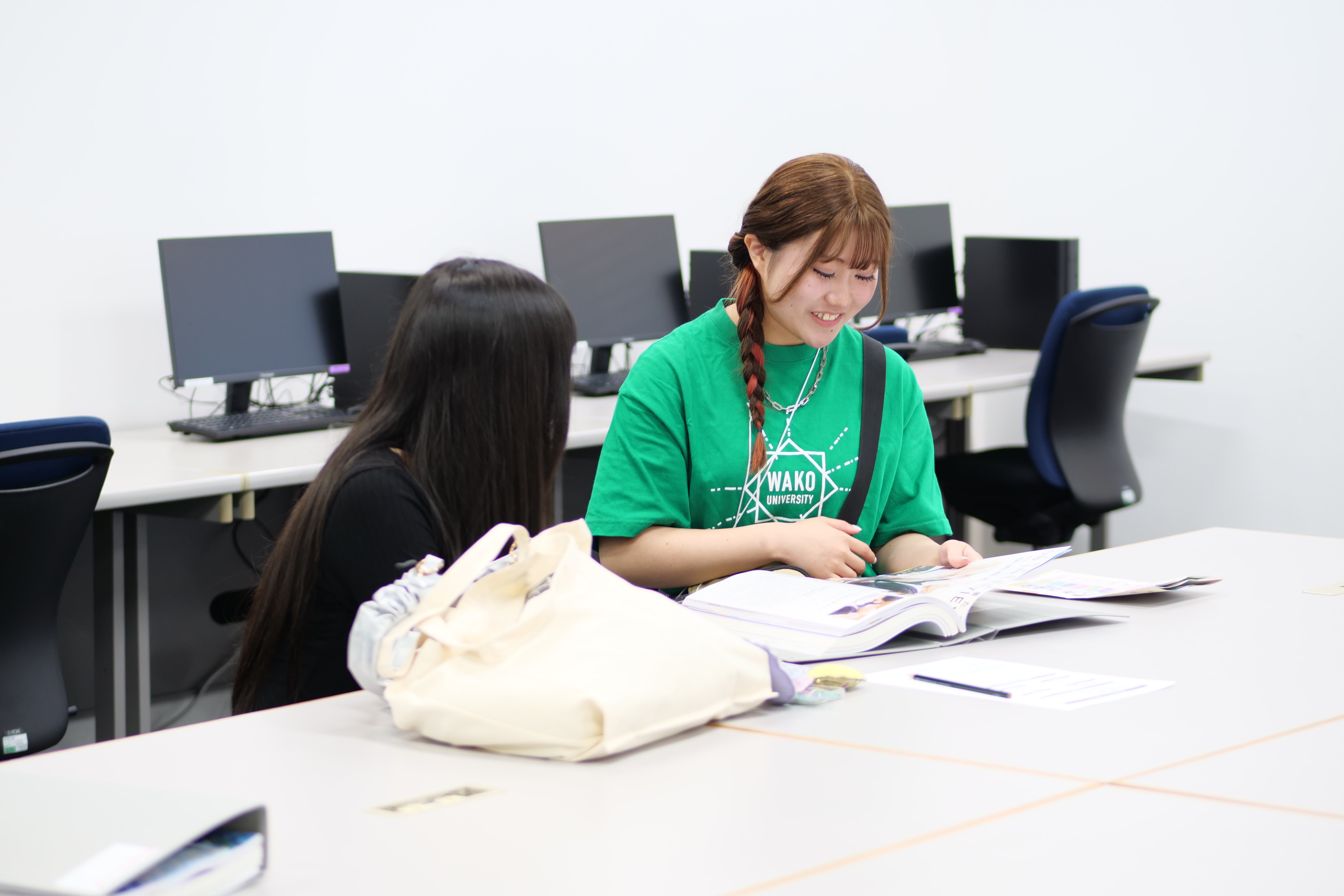 学生と話せるコーナー